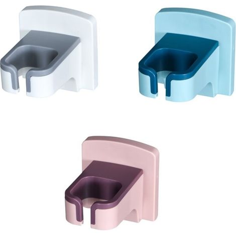 Support pour sèche-cheveux, accessoires de salle de bain, fixation murale, sans perçage, étagère de rangement pour salle de bain