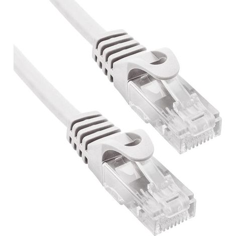 Phasak  - Modelo PHK 1625 Phasak. Latiguillos RJ45,  Cat. 6 UTP 25 m, Ethernet 24AWG, cable de red 100% Cu, color gris, conectores RJ45 macho, alta velocidad, ideal para redes domésticas y CPD. (1/4)