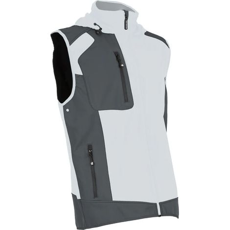 Gilet senza maniche da lavoro FABIO T.4XL - NINE-WORTHS - 1064-4XL-BIANCO/GRIGIO (1/3)