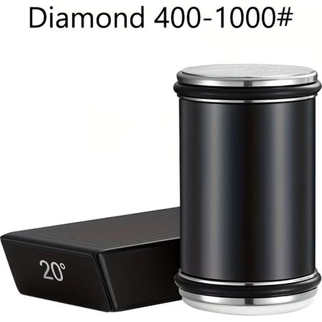 KLVGTIFS PU - Kit d'affûtage diamant manuel avec système d'affûtage magnétique - Affûteur robuste pour outils de cuisine et d'extérieur,Noir (1/5)