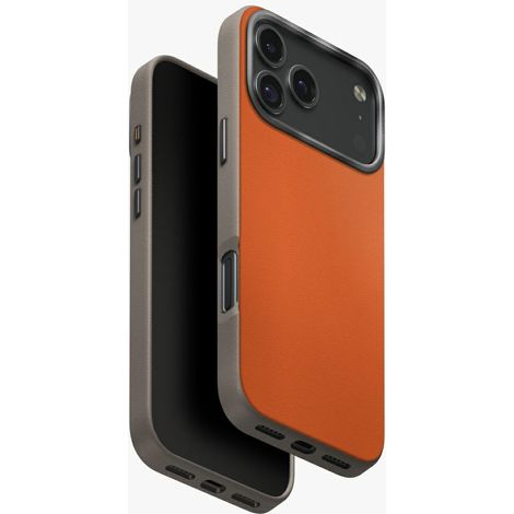 Funda UNIQ Lyden DS para iPhone 17 Pro Max con carga Magclick, color naranja/gris (1/5)