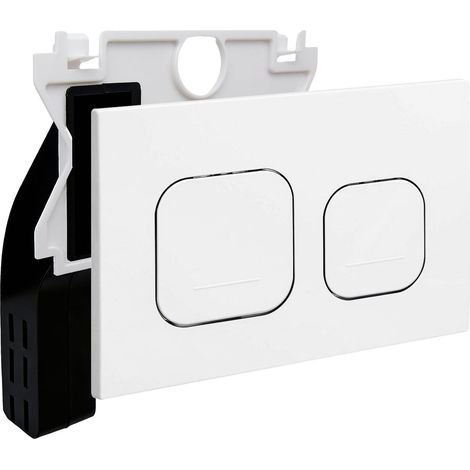 Plaque Commande WC Mat Pour Duofix Sigma/Delta Blanc (1/5)
