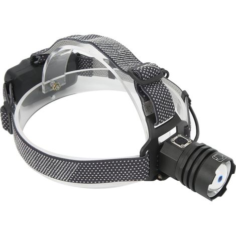 Lampe Frontale LED, Ampoule XHP50 de Type C Rechargeable avec Angle Réglable à 90° et Zoom Télescopique, pour le Camping en Plein Air et la Course à Pied