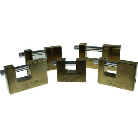 Lucchetto Corazzato Antiscasso 90mm Con 3 Chiavi Colore Ottone