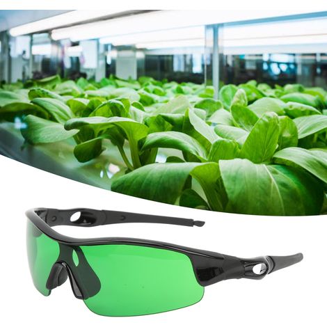 Les lunettes anti-UV d'intérieur pour la culture des plantes conviennent aux éclairages HPS et LED pour protéger la végétation. (1/5)