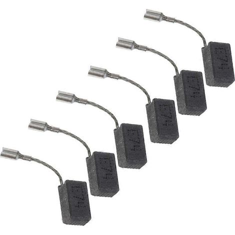 Balais de charbon pour meuleuse d'angle Bosch 6 5x8x13 mm, compatibles avec les modèles GWS7, GWS 7 100, GWS 7 115, GWS 7 125, GOP250CE et GWS720 (lot de 6). (1/5)