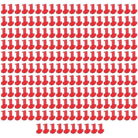 210Pcs Connecteurs Fils à Souder Rapides, Borniers de Jonction Crimpés par Pression, Rouge, pour Câbles Électriques (1/4)
