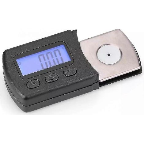 Platine vinyle numérique portable avec écran LCD, manomètre de force d'appui rétroéclairé et jauge de suivi haute précision (1/5)