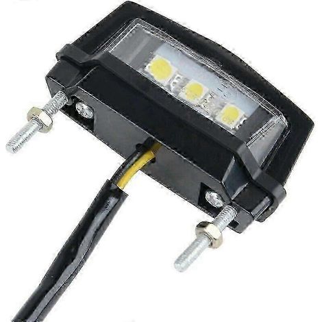 12V LED-Kennzeichenbeleuchtung für Auto und Motorrad, universell, mit Schraubbefestigung, Leuchtmittel SZRH AS