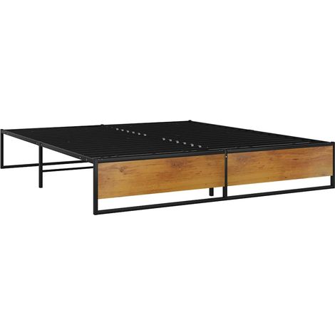 Bettgestell Schwarz Metall 180x200 cm vidaXL (1/5)
