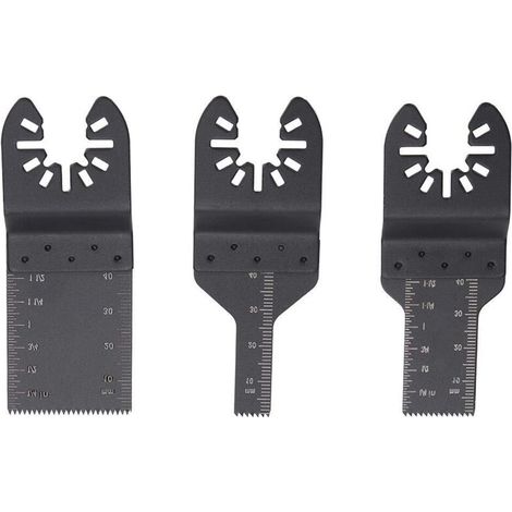3pcs Lame de Scie Universel Multifonctionnel Outil Oscillants pour Couper Métal Bois Plastique 10mm 20mm 34mm,A (1/5)