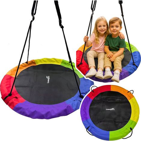 Bunte Gartenschaukel in Form eines Storchennests, 100 cm (1/5)