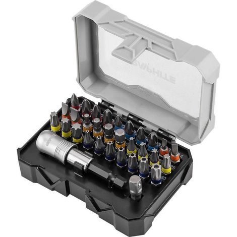 Bit-Set 25 mm, mit magnetischem Halter 68 mm, 32-teilig.