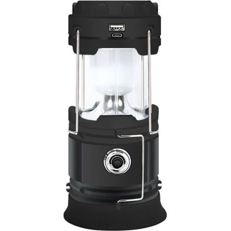 800mAh USB Rechargeable Solar Powered Camping Lantern, Foldable, LED, Power Bank, Phone Power Bank, for Emergencies, Hiking, Fishing (1/5)