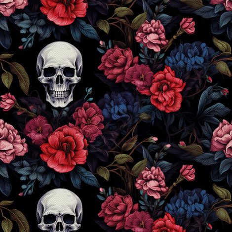 Tissu d'extérieur décoratif Oxford - Motif crâne I DX4129 (1/5)