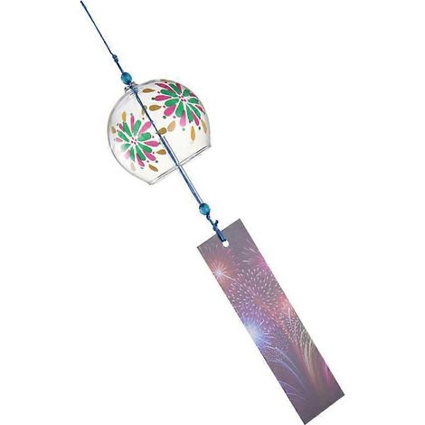 Carillon éolien en verre, pendentif décoratif compatible, 1 pièce, ornement à suspendre pour l'intérieur (1/5)