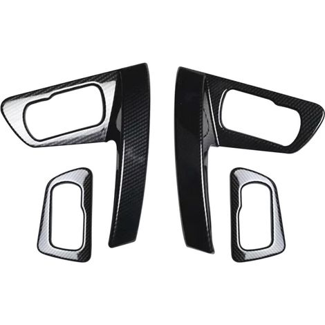 Fibra di carbonio per maniglie delle portiere, portaoggetti interni, telai dei braccioli e pannelli luminosi in ABS per Nissan Qashqai J10 2008-2015.