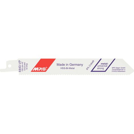 5 Lames scie Sabre Extra Forte bois multi Frais - avoyées 150X19X1.27Mm - 1.8/2.5mm