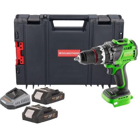 Avvitatore a percussione a batteria Procraft PA18ProBL-BB 20 V 180 Nm Brushless + 2x batteria 2,0 Ah + caricabatteria + valigetta RHINO (1/5)