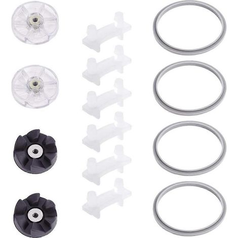 Set mit 14 Dichtungen für Mixer, stoßdämpfenden Pads, transparenten Rädern (siehe Foto) (1/5)