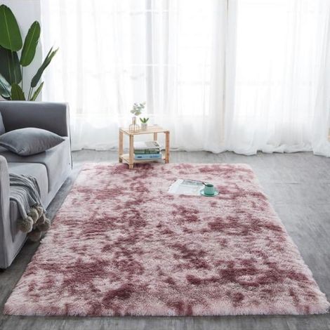 Tapis Shag - Surface En Fibre De Polypropylène - Dos Anti-dérapant - Pour Chambre À Coucher Salon Salle De Jeux Intérieur - 40 x 60 cm (1/4)