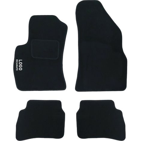 LUPEX SHOP - Tappetini auto compatibili per Doblo s.1, in moquette nera, anteriori e posteriori (1/3)