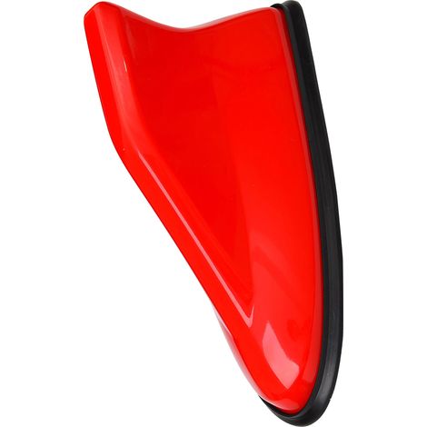 Antenne aileron de requin pour toit de voiture, revêtement piano, accessoire extérieur pour voiture rouge (1/5)