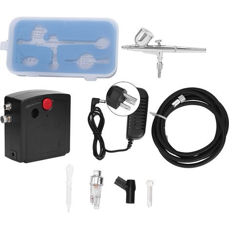Kit de Compresseur Mini Airbrush T100K pour Peinture Corporelle et Tatouage (110V US) (1/5)