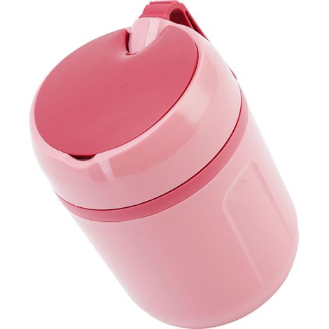 Bocal alimentaire isotherme double paroi 480ml en acier inoxydable 304 pour soupe, bureau, école, voyage, camping, rose (1/5)