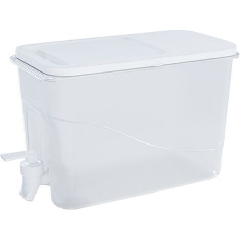 Large Capacity Water Dispenser (4L) with Faucets, Beverage Dispenser for Refrigerators, Cold Water Bottle with Lid, for Parties, Travel, Picnics - Milk, Juice (1/5)