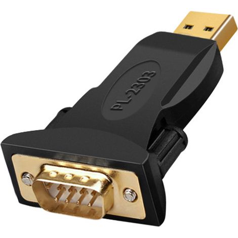 Adaptateur USB vers RS232 avec chipset, convertisseur série USB vers DB9 pour Windows 10, 8.1, 8, 7, Vista, XP, 2000, Linux et Mac OS X 10.6 et versions ultérieures. (1/5)