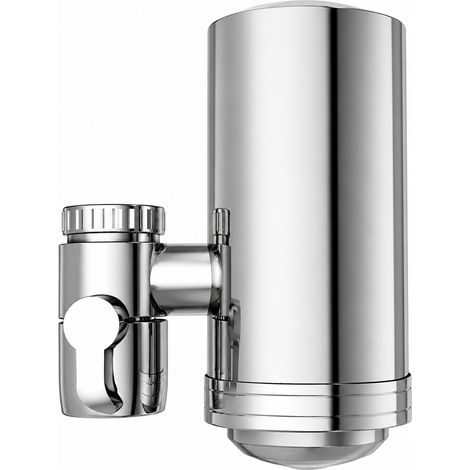 VIESTA® WF100 filtro rubinetto inox 304 3 stadi ceramica + carbone attivo + membrana UF 0,01 µm incl. 2 WF-F1 fino a 2.400 l con deviatore adattatore (1/5)