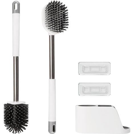 Toilet Brush Silicone Brosse de Toilette à Base Respirante (1/5)