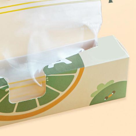 Dickwandige, verpackte, leicht zu öffnende, doppelt verschließbare Gefrierbeutel Gefrierbeutel für Kühlschränke selbstverschließende Beutel wiederverschließbare Beutel mit Doppelrippen (1/5)