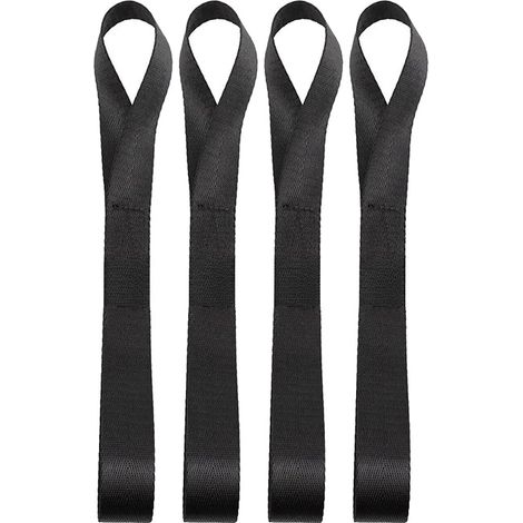 Spannbänder, langlebiges Nylon, vielseitige Frachtkompatibilität, Schwarz-4Stück (1/2)