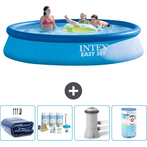 Intex Piscine Easy Set Ronde - 396x84 cm - 5-pièces S40672 (1/5)