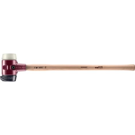 Marteau de frappeur, Caoutchouc chargé avec pied intégré/nylon avec boîtier en fonte malléable, manche en bois hickory D=80 mm 3028.281 (1/5)
