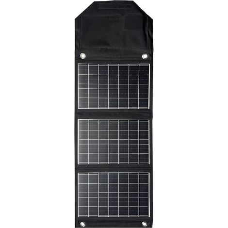 Chargeur de Panneau Solaire Pliant 45W avec téléphone USB-C et USB-A, Alimentation, Tablette QC3.0 Sortie - Camping, Marche, Sac à Dos Voyage imperméable