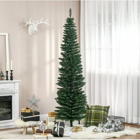 Albero di Natale artificiale 210 cm verde, 499 rami e base stabile (1/5)