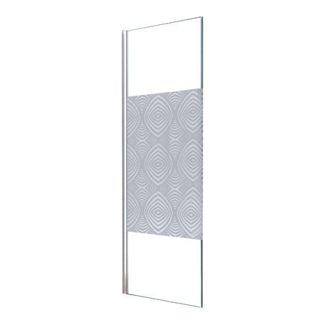 ONDEE ZEN - Paroi latérale UIMI - Retour Fixe - Finition Chromé - 80x210cm (1/3)