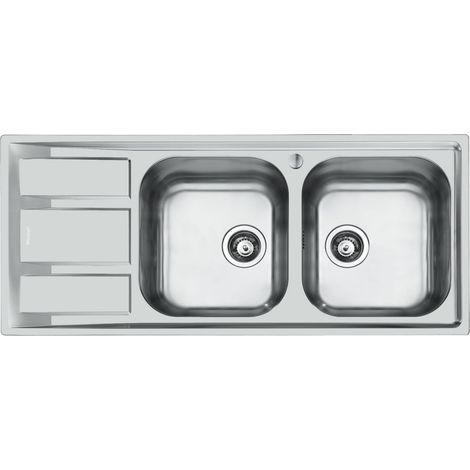 Foster FM Marine Lavabo sobre-encimera Rectangular Acero inoxidable (1/2)