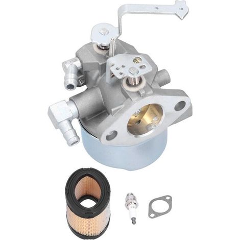 Carburateur 640152 avec filtre à air et bougie d'allumage 33268, compatible avec les modèles Tecumseh 640152A, 640023, 640051, 640140, HM80, HM90 et HM100.
