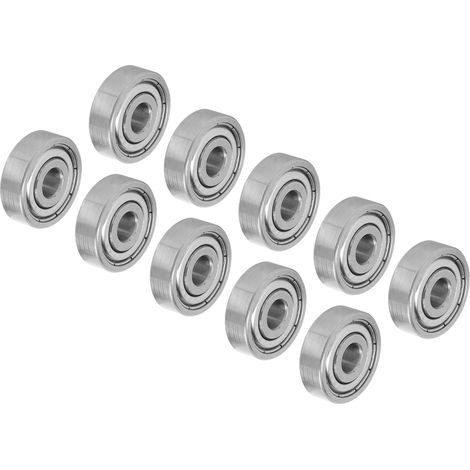 10 roues de roller à roulements à billes silencieux en acier inoxydable pour longboard S625Z (1/5)