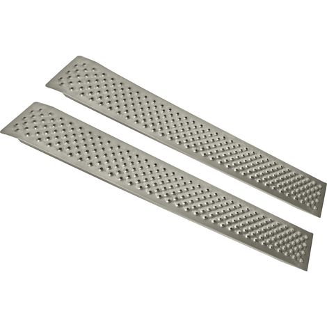 Alu Rampe 150x22,5cm 360kg gerade Auffahrrampe Verladerampe Auffahrschiene (1/3)
