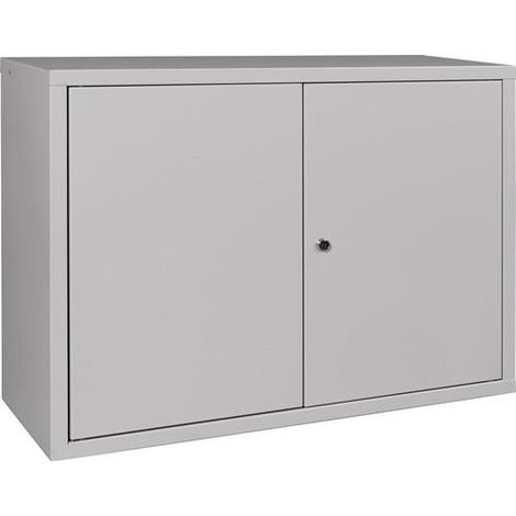 Nordwest Hängeschrank H600xB800xT300mm Vollblech,1 BD lichtgrau/lichtgrau