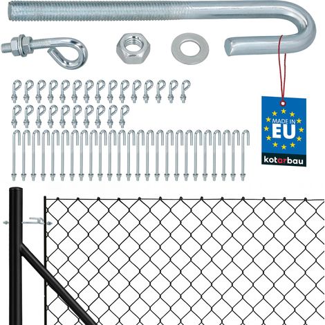KOTARBAU® Lot de 25 Tendeurs Grillage M10, Tendeur Cable, Acier Galvanisé, Tendeur Fil de Fer Cloture, Tendeur de Fil Ouvert avec Vis de Fixation Fermée (1/5)