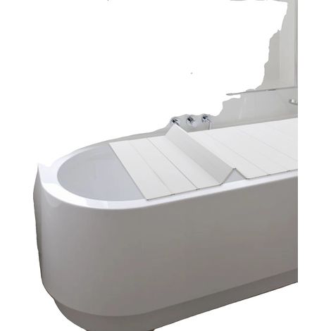 Copertura per vasca da bagno, funzione isolante, design pieghevole, larghezza 70 cm (1/2)