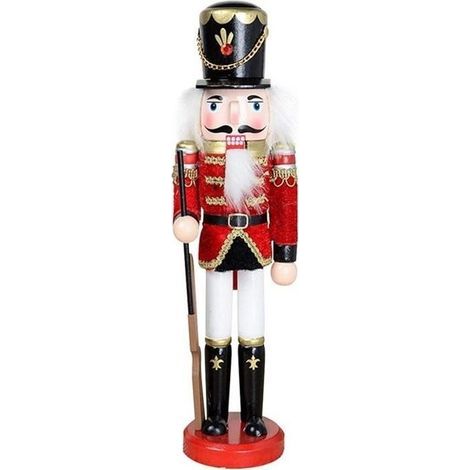 Weihnachtsnussknacker, Nussknacker-Set aus Holzsoldaten, Puppendekorationen (B) (1/4)