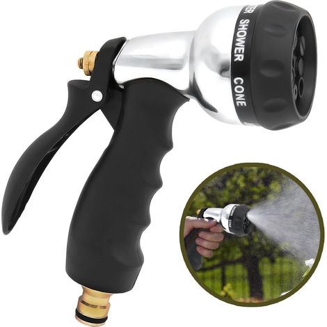 De Douche à Main Tourbillon pour Jardin Lave-Auto Pistolet De Lavage De Voiture Multi Fonctions Arrosage Jardin/Maison/Lavage De Voiture Pistolet à Eau Nettoyeur Haute Pression-Fei Yu (1/5)