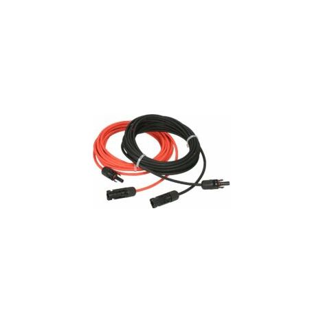 Câble solaire d'extension 4m 14AWG – Connecteurs MC4 – Résistant aux UV et à l'humidité – Pour installations extérieures (1/4)
